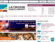 Tablet Screenshot of lacrosselibrary.org